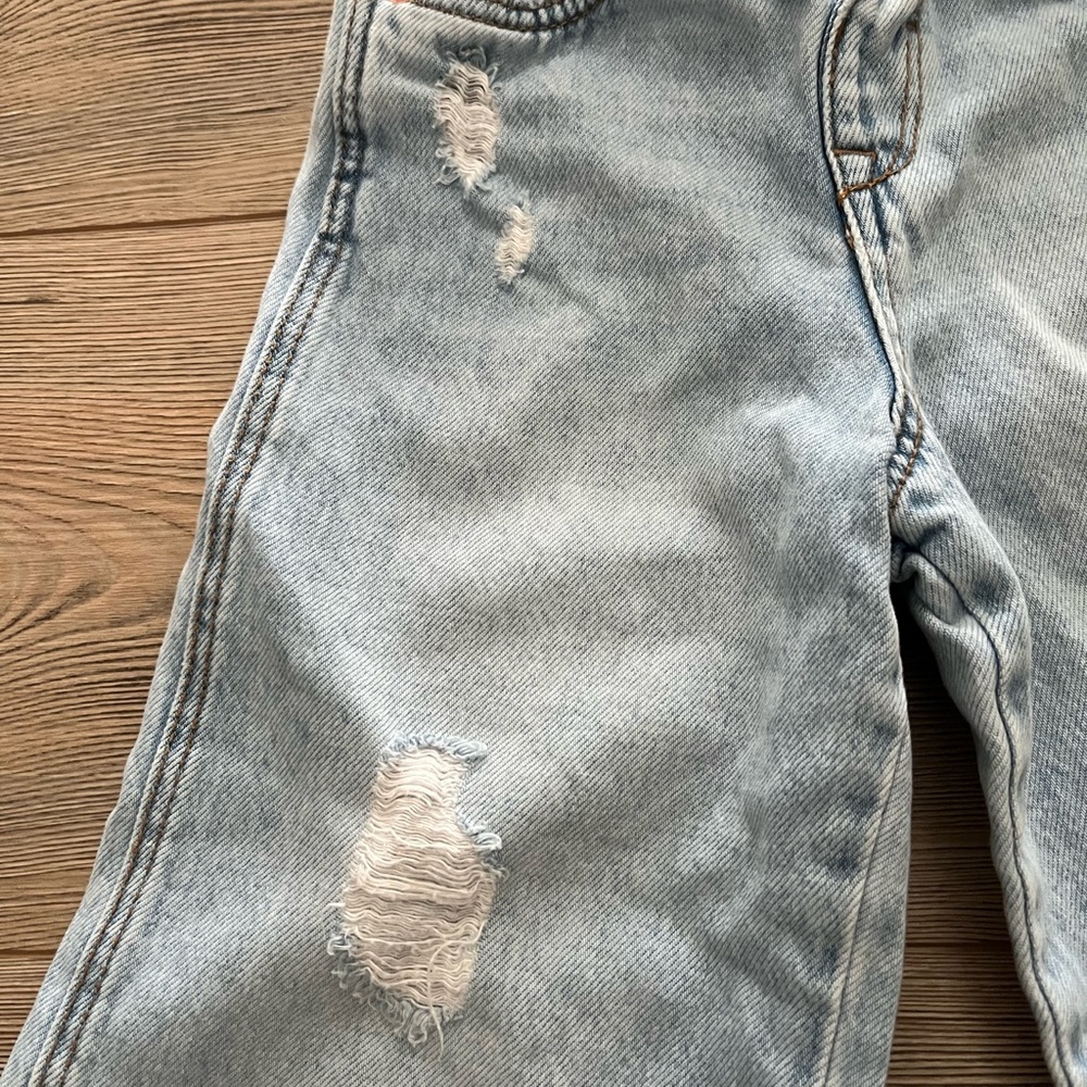 Zara Kids Light Blue Distressed Jeans - Picture 4 of 6